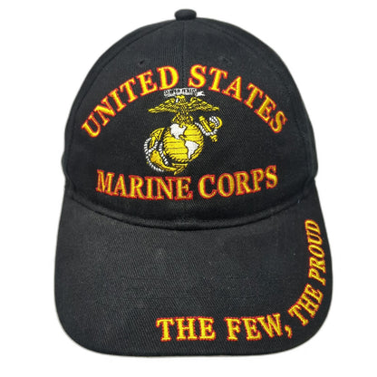Eagle Emblems Baseball Cap Black One Size US Marine Corps The Few The Proud Hat