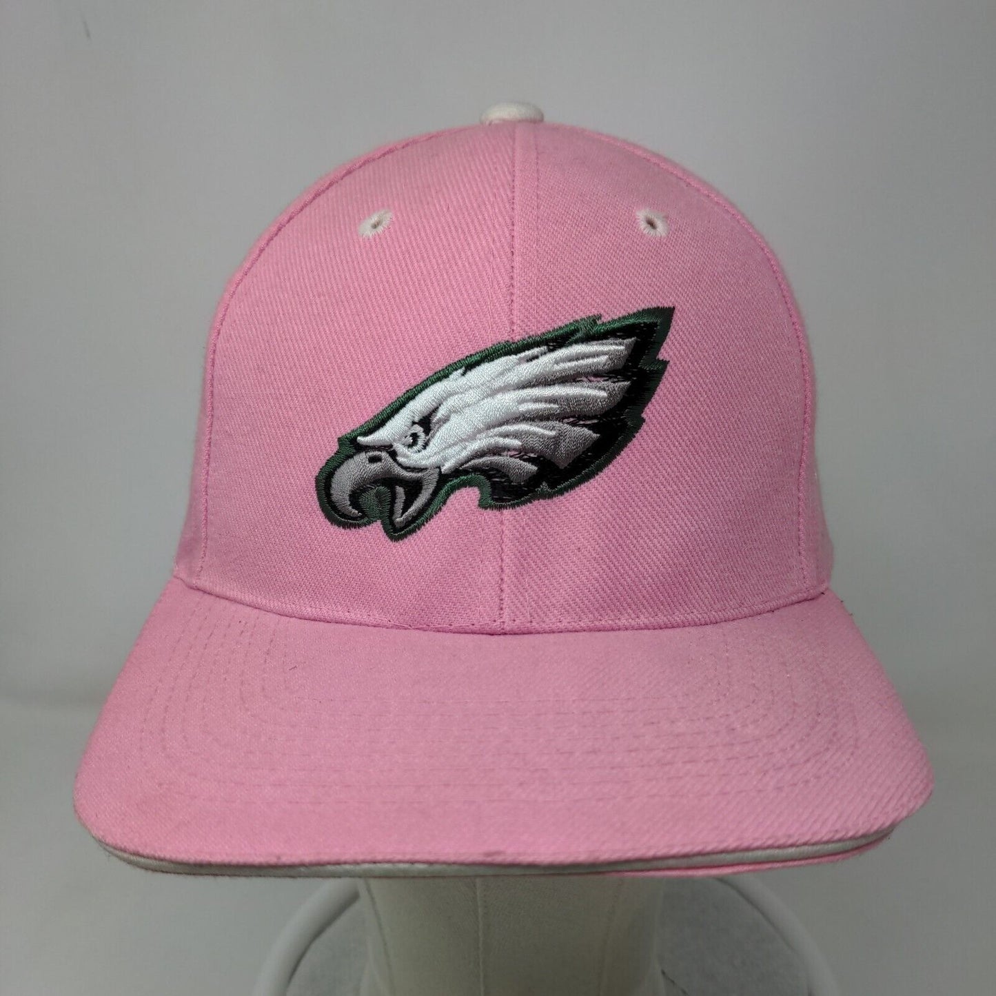 NFL Women's Strapback Hat Pink OSFA Embroidered Philadelphia Eagles Logo Acrylic