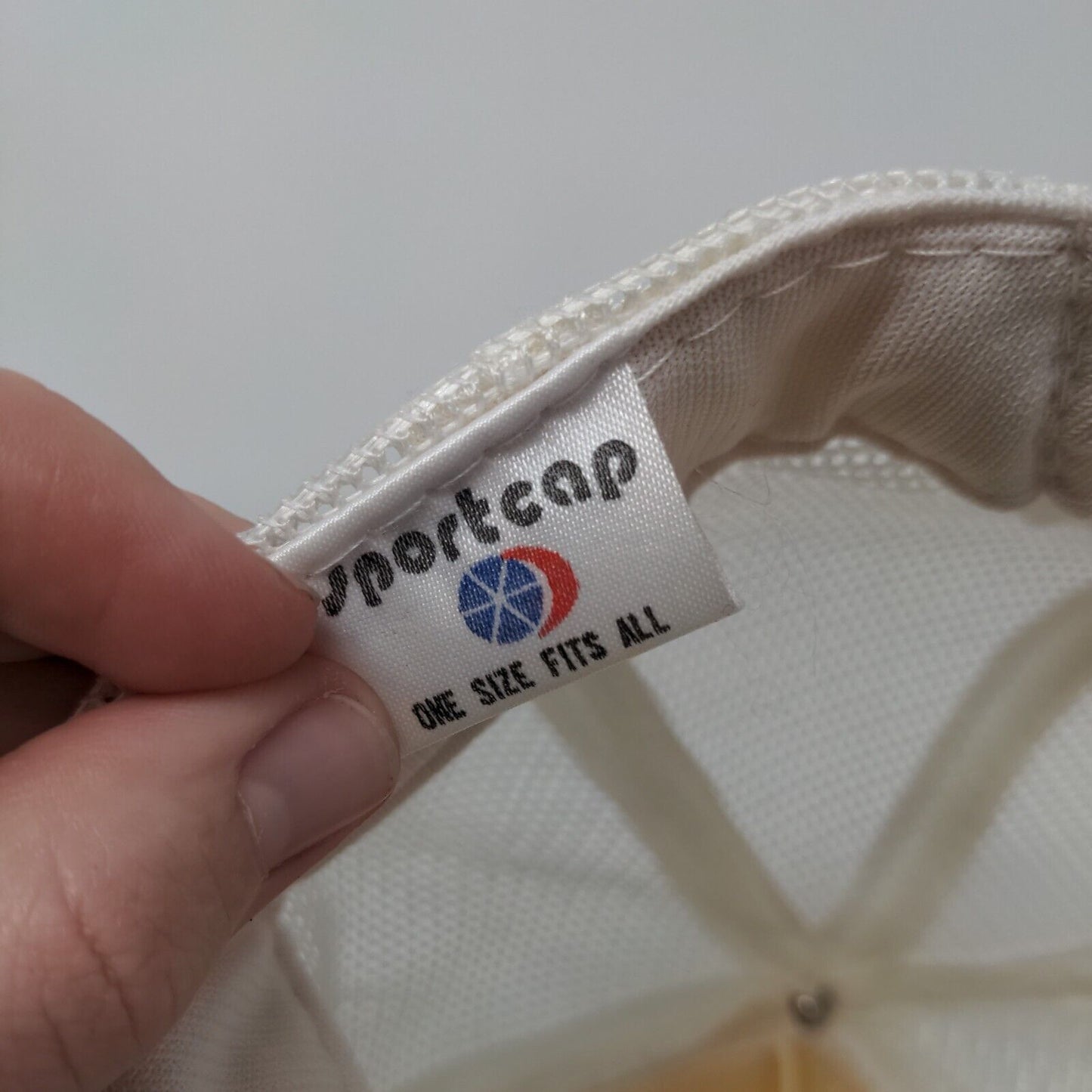 Raging Waters Snapback Trucker Hat White OSFA Adjustable Mesh Back Sportcap