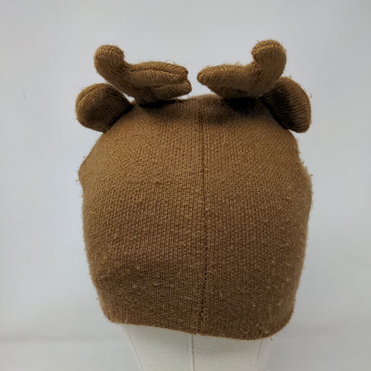 Accessory Innovations Reindeer Knit Beanie Hat Brown One Size