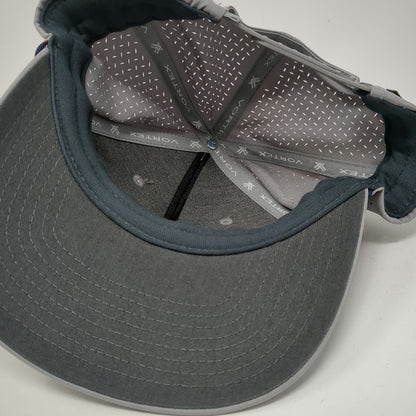 Vortex Trucker Hat Gray One Size Perforated Laser Cut Rope Detail Snapback