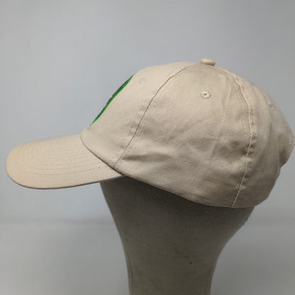 Dogfish Head Men's Slideback Hat Tan Embroidered Logo Beer Ale