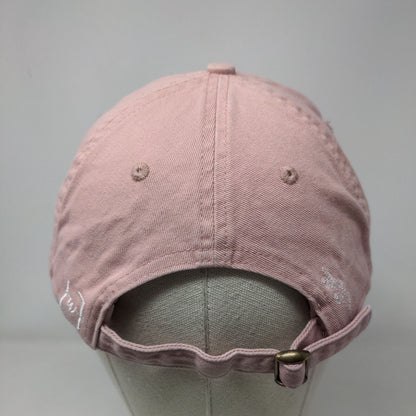 Hi Slideback Hat Pink One Size Adjustable Embroidered Vented Holes 6 Panel