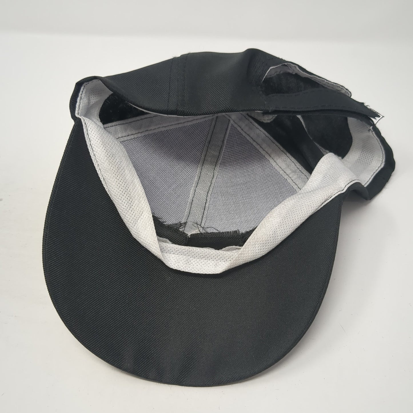 Unbranded Strapback Hat Black One Size Adjustable Outdoor 6 Panel Blank