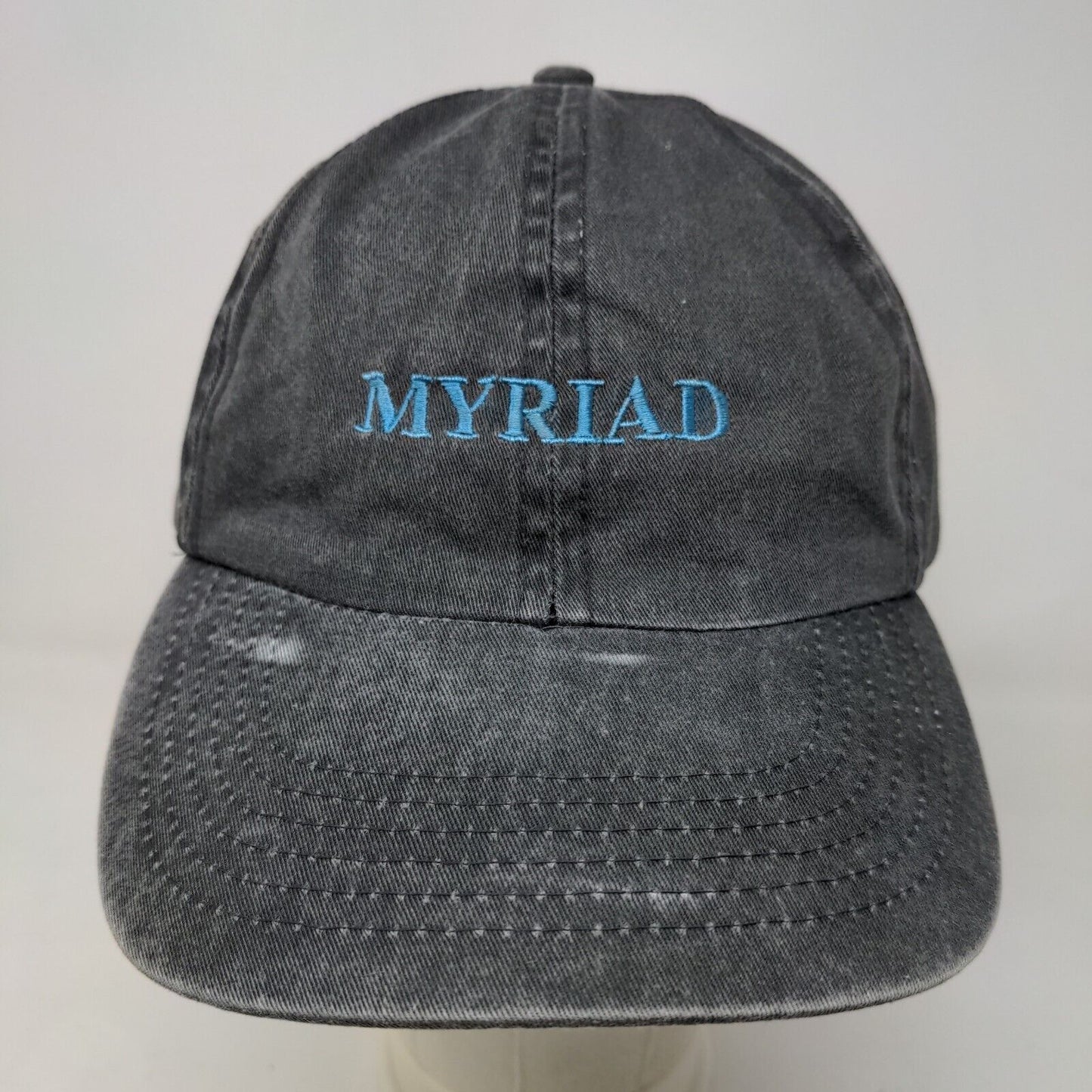 Hoxer Headwear Men's Slideback Hat Gray Embroidered Myriad Logo