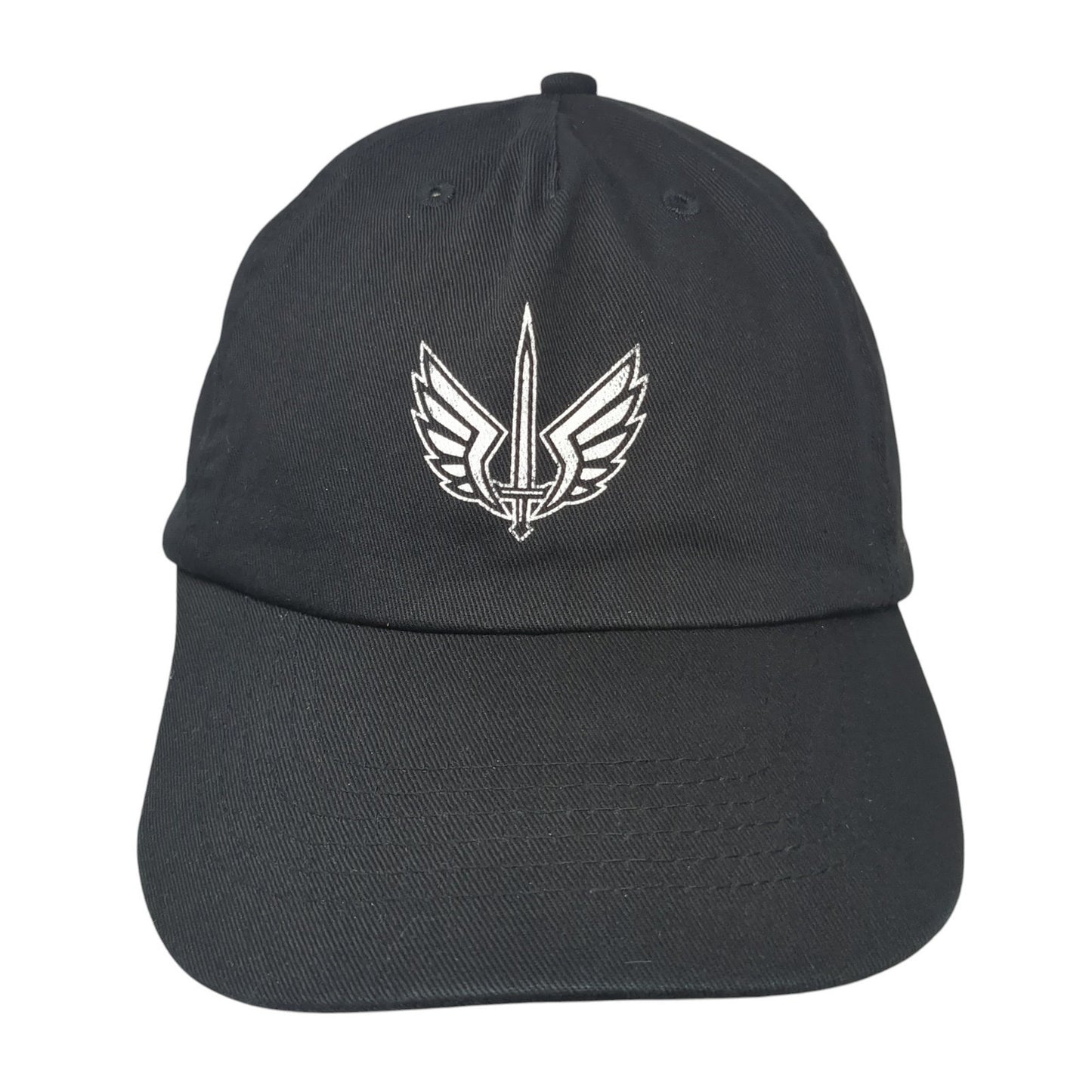 Select Strapback Hat Black One Size Adjustable Solid Outdoor Hit Wear