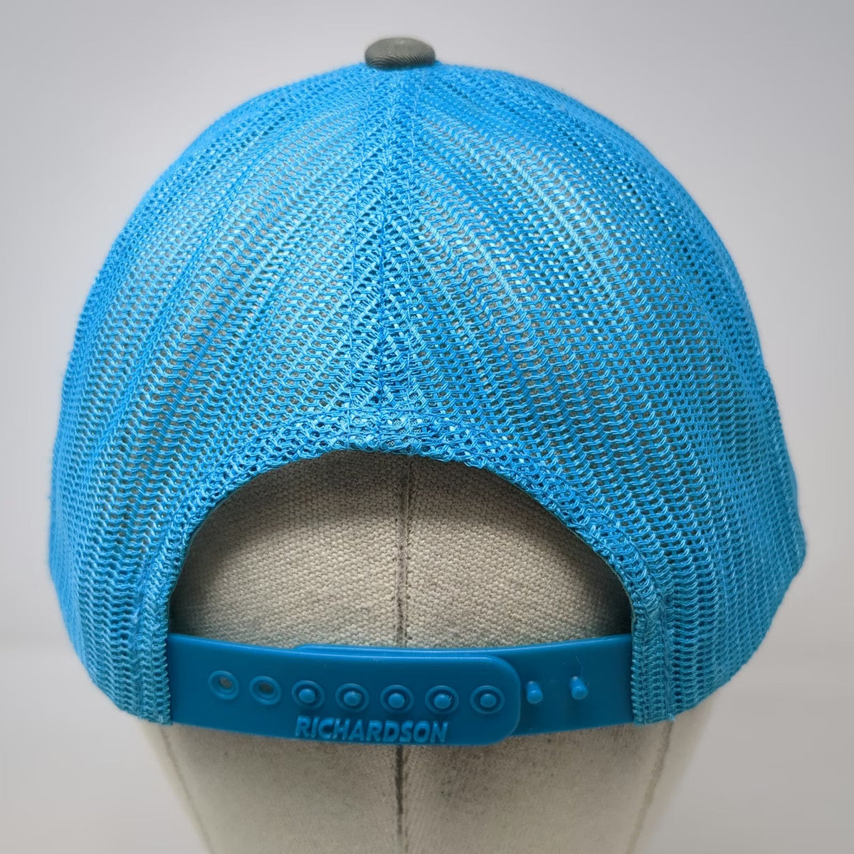 Richardson Trucker Hat Gray Blue One Size HopSaint Brewing Brewery Mesh Snapback