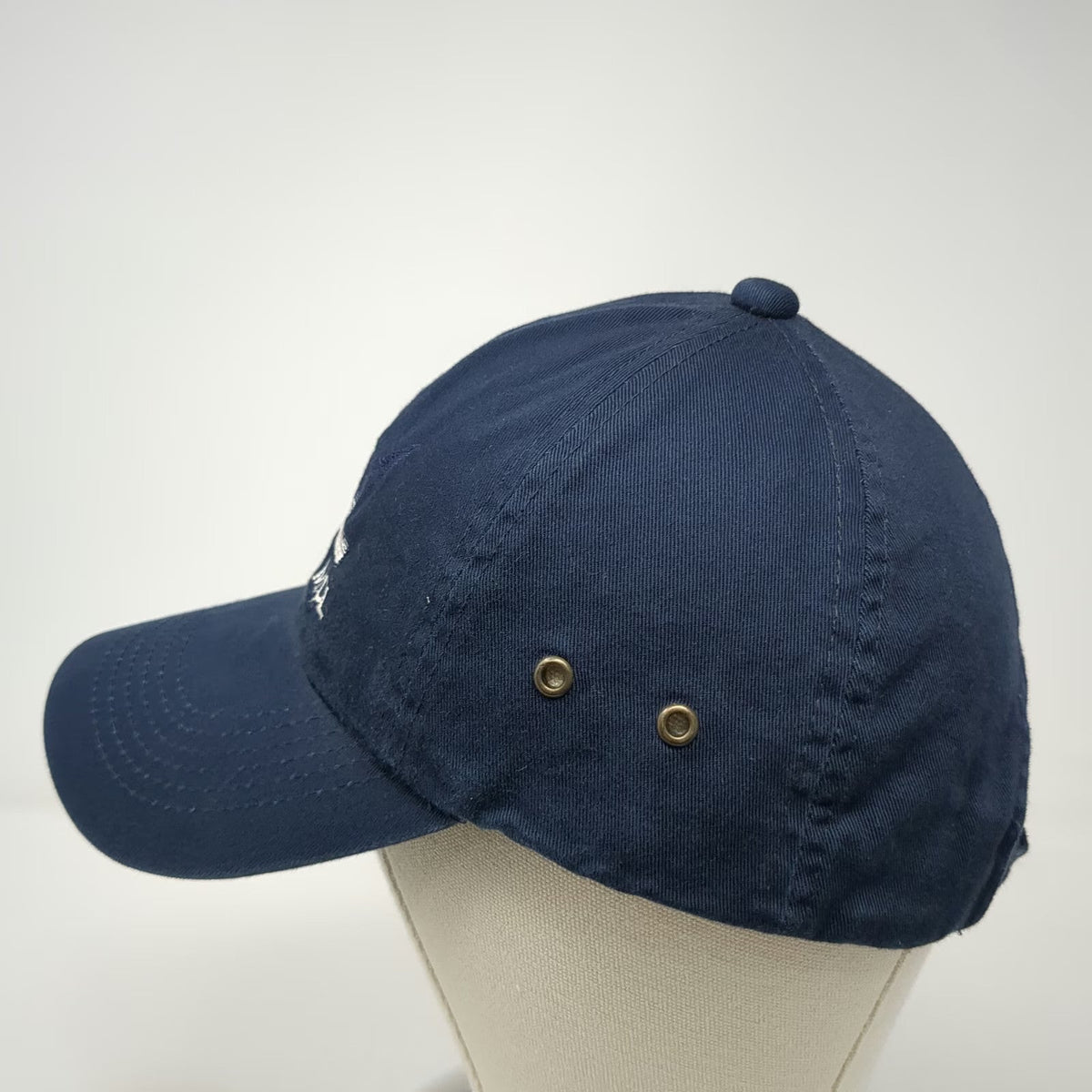 Broner Baseball Cap Blue One Size Boat Embroidery Cotton Strapback Hat Fishing