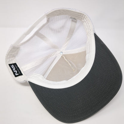Born on The River Snapback Trucker Hat White OS Adjustable Mesh NRS Moscow Idaho