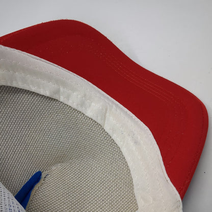Blue Red White Trucker Hat OSFM Heart American Flag Mesh Snapback Patriotic USA