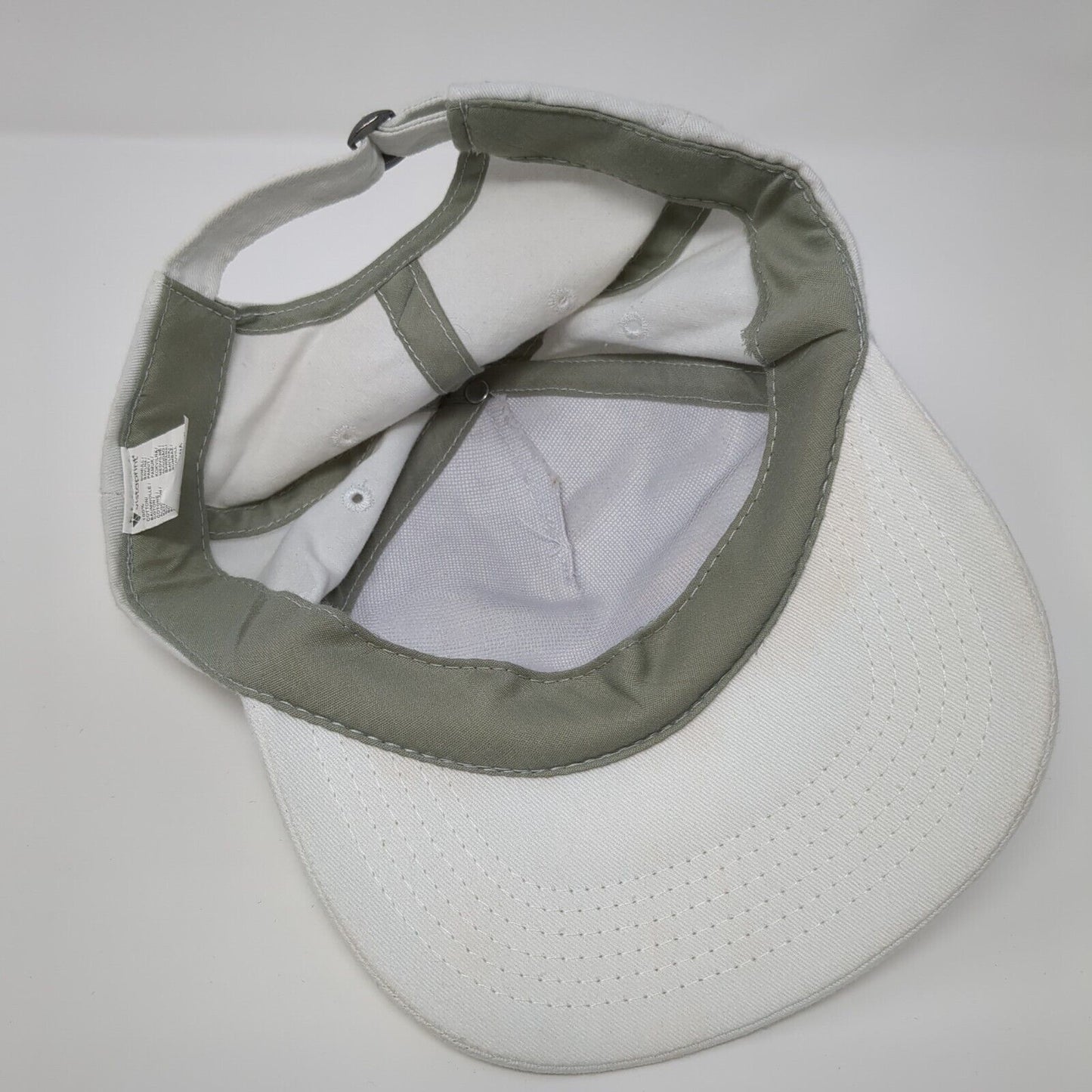 208EN LLC Est. 2021 Slideback Hat White OSFA Adjustable Solid Outdoor