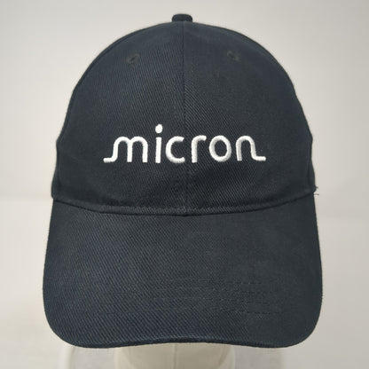 Micron Slideback Baseball Cap Black One Size Adjustable Embroidered Promoshop