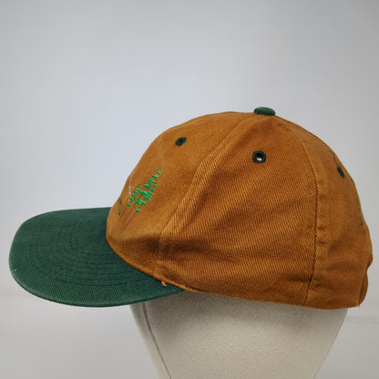 Orange Green Baseball Cap One Size Cascade Sawmill 1998 Mountain Slideback Hat