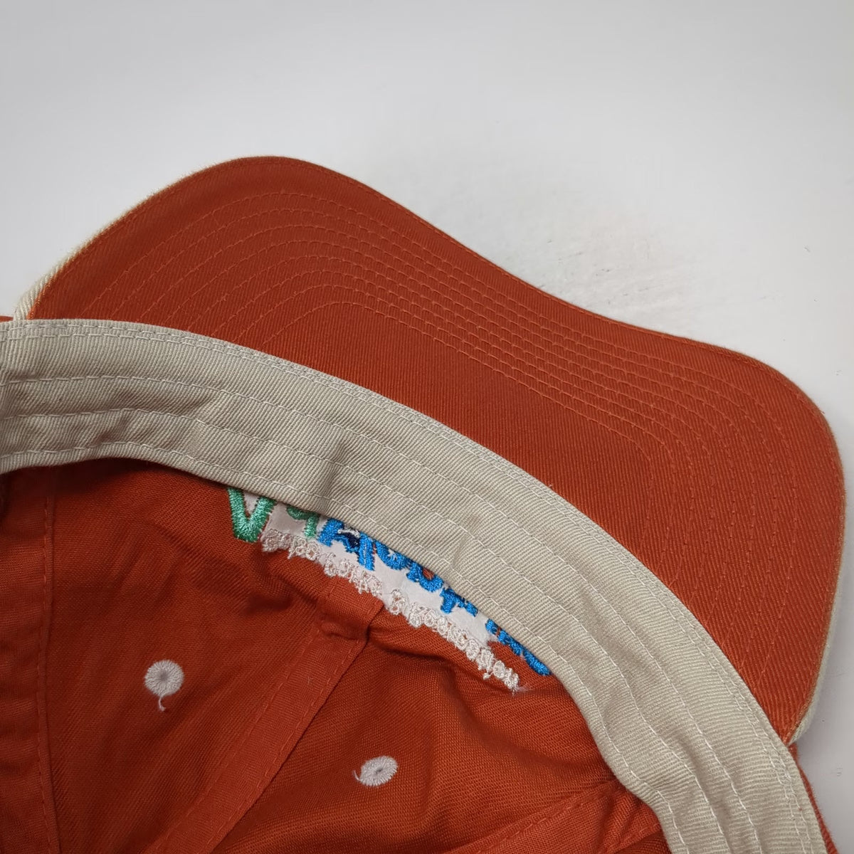 Fahrenheit Baseball Cap Hat Orange One Size Adjustable Cotton Boise AdVenture
