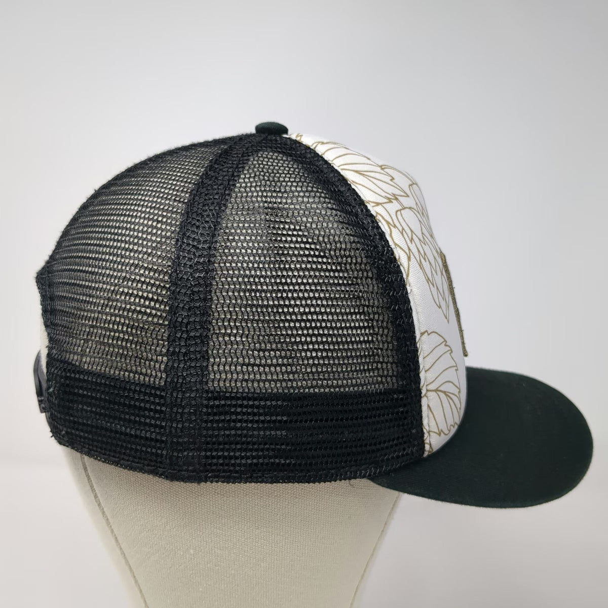 Pistil Trucker Hat White One Size Mesh Snapback pFriem Family Brewers Hops Logo