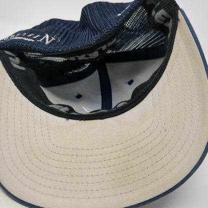 TravisMathew Baseball Cap Blue One Size Mesh Flexfit Fourteen Golf Feather Hat