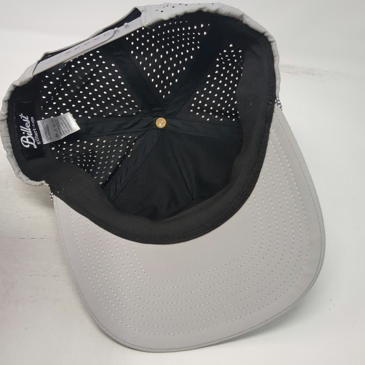 Billest Trucker Hat Gray One Size Rope Snapback Laser Cut Idaho Farms Vets Golf