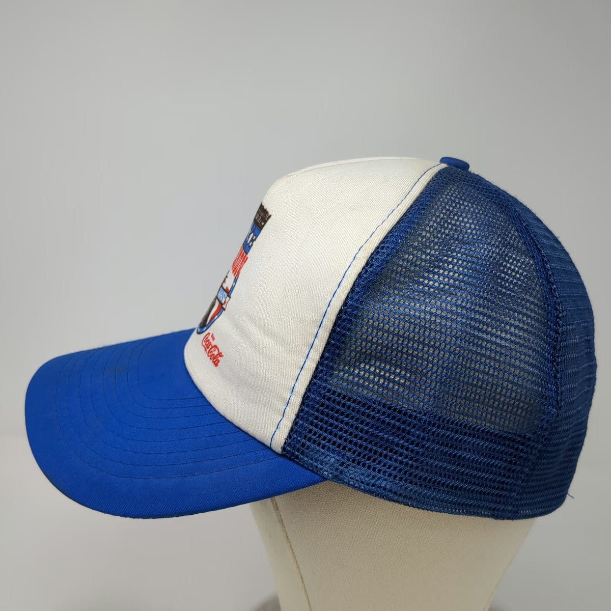 Coca-Cola Jake Harmon Memorial 10K Race Statue Liberty Blue Trucker Hat One Size