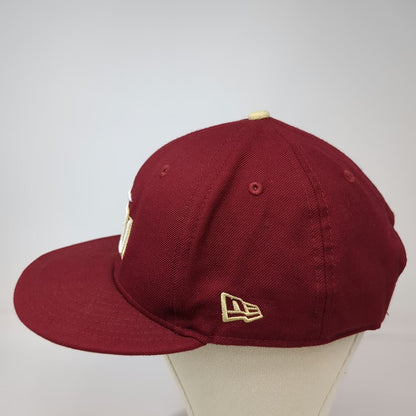 Florida State Seminoles NCAA New Era Snapback Red One Size Hat Wool Gold 9FIFTY