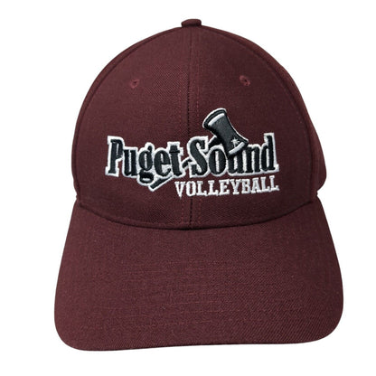 Puget Sound Volleyball Loggers Strapback Hat Red M/L Adjustable Richardson
