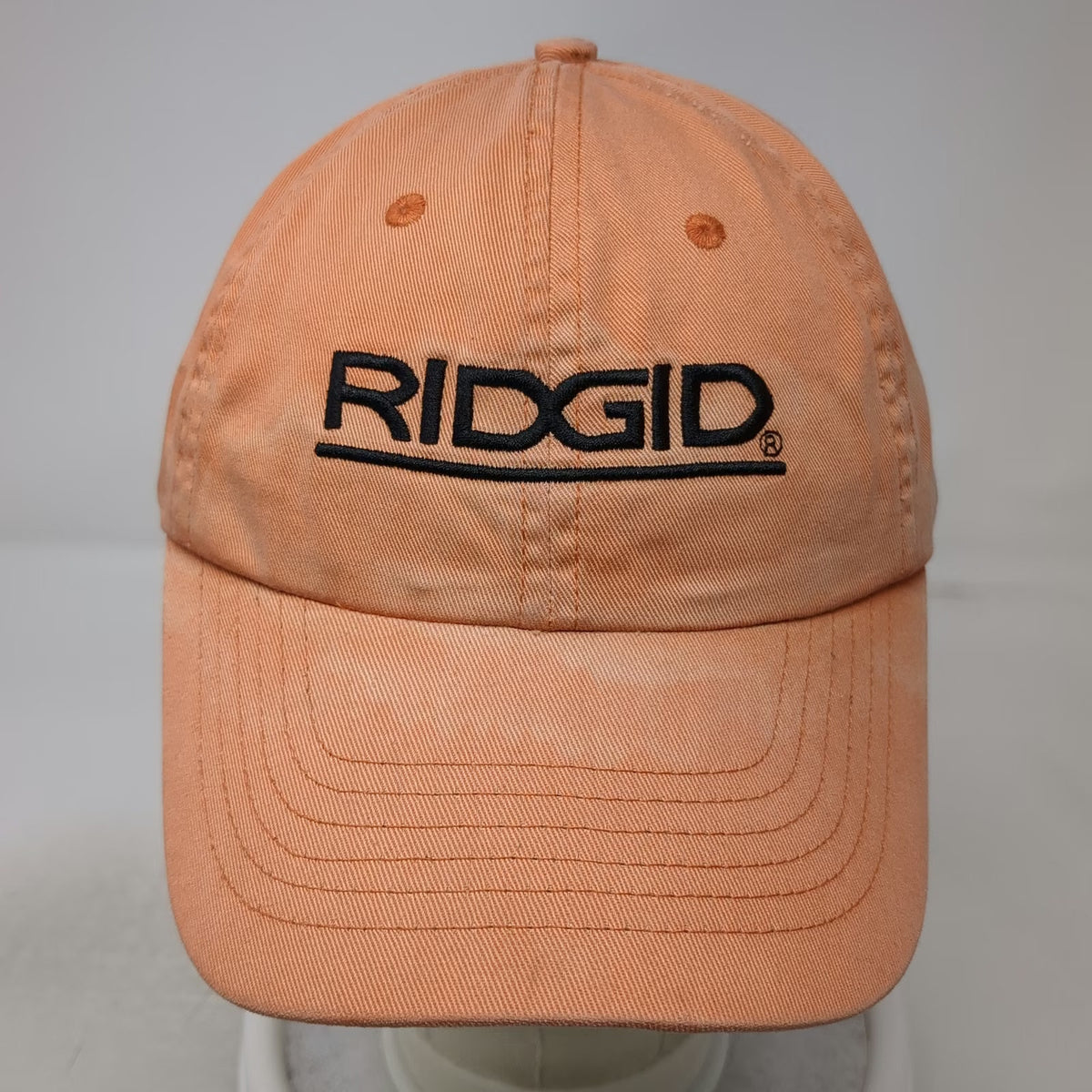 Cobblestone Promotions RIDGID Orange One Size Baseball Cap Slideback Cotton Hat