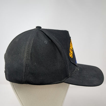 MilitaryBest 5 Panel Black One Size Seventh Army Hat Snapback Patch Made in USA