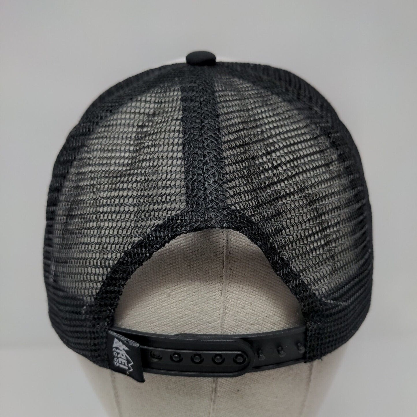 REI Co-op Mountain Climber Snapback Trucker Hat Black OSFA Mesh Back