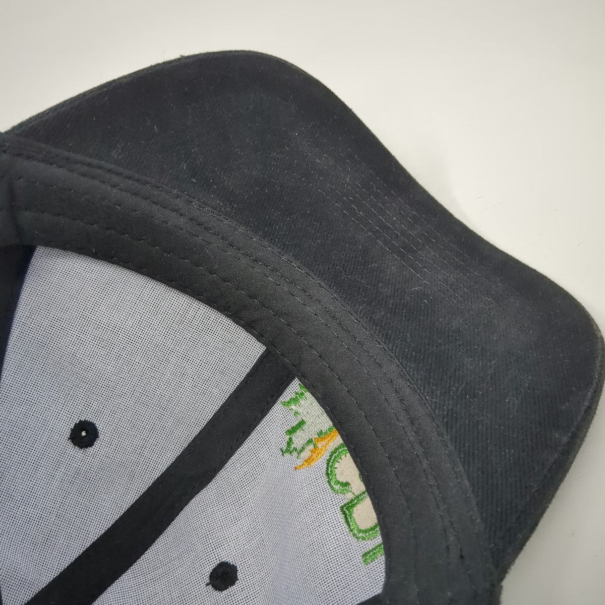 CDL Maple Leaf Baseball Cap Black One Size Strapback Cotton Hat Embroidered Logo