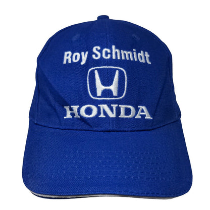 Roy Schmidt Honda Slideback Hat Blue OSFA Adjustable Embroidered 6 Panel