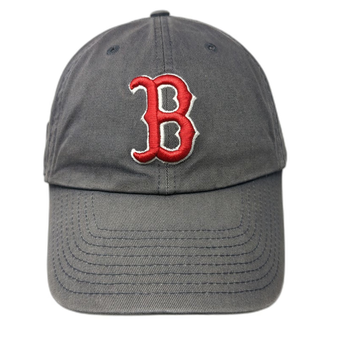 Boston Red Sox MLB 47 Brand Gray Baseball Cap One Size Red White Slideback Hat