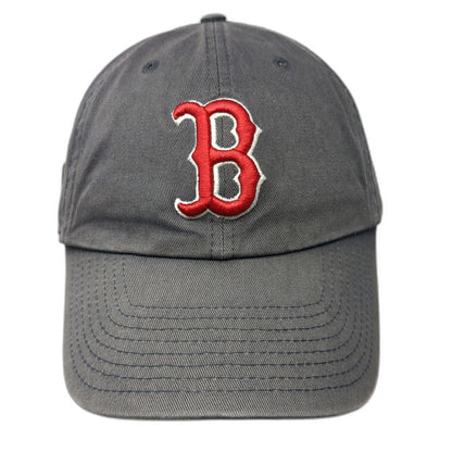 Boston Red Sox MLB 47 Brand Gray Baseball Cap One Size Red White Slideback Hat