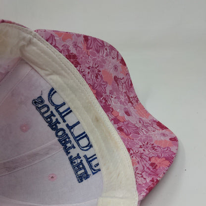 Support The Cure Slideback Hat Multi OSFM Floral Print Embroidered Breast Cancer