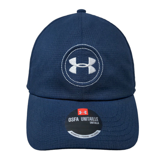 Under Armour Women's Strapback Hat Blue OSFA Adjustable Embroidered 6 Panel