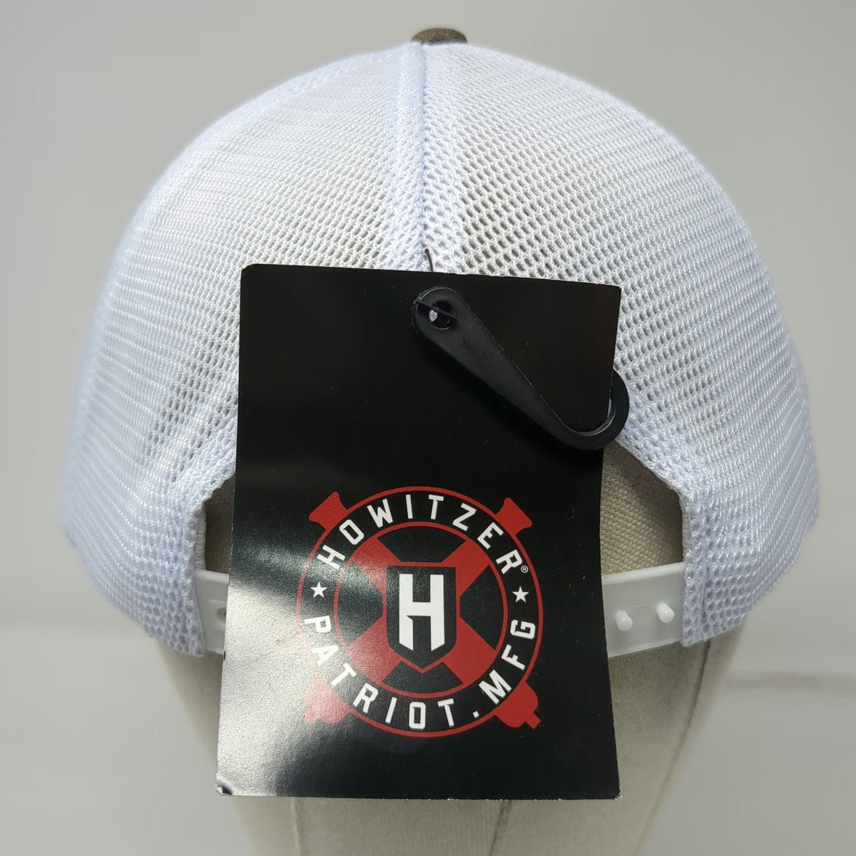 Howitzer Trucker Hat Gray One Size We the People Mesh Flat Brim Patriot MFG Hat