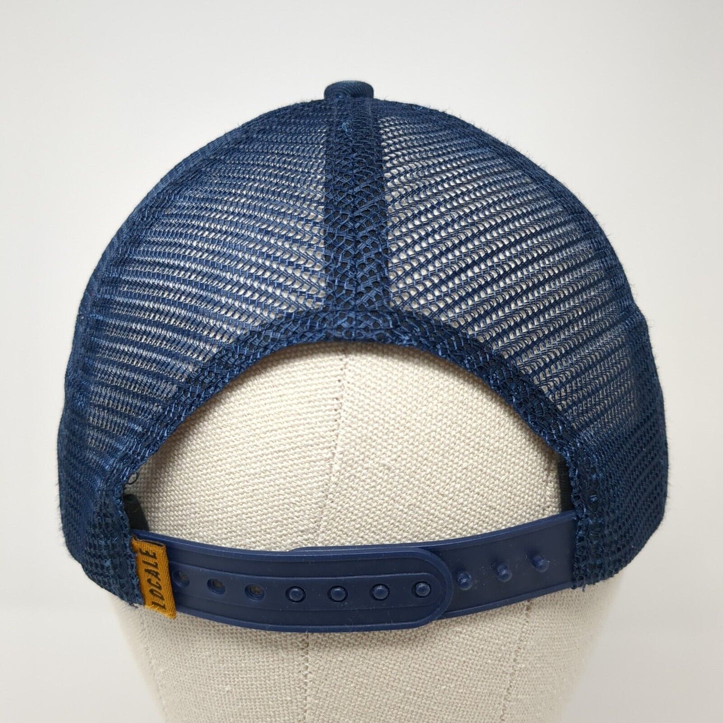 Mt. Rainier National Park Snapback Trucker Hat Blue OS Adjustable Mesh Locale