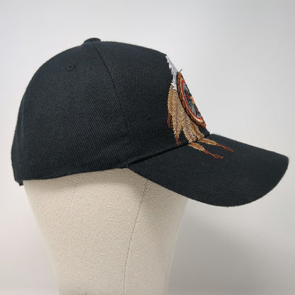 Native Pride Baseball Cap Black One Size Eagle Medicine Wheel Strapback Hat