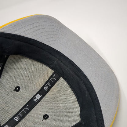 New Era MLB Pittsburgh Pirates Snapback Hat Black Yellow One Size 9FIFTY Brim