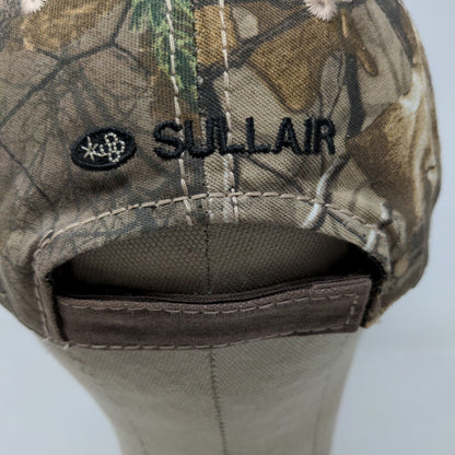 IAC Men's Strapback Hat Camo Brown Adjustable Embroidered Sullair Logo