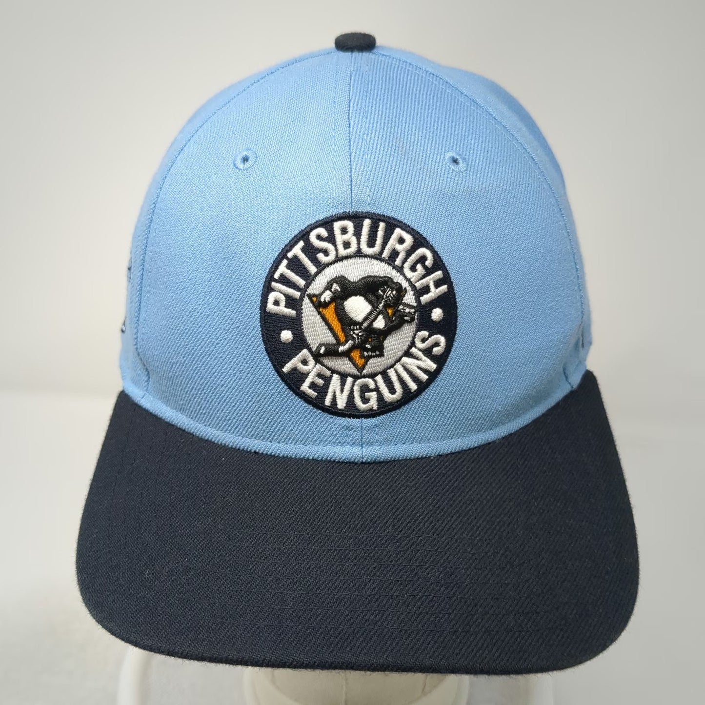 Pittsburgh Penguins NHL 47 Brand Snapback Blue Black One Size Flat Brim Logo Hat