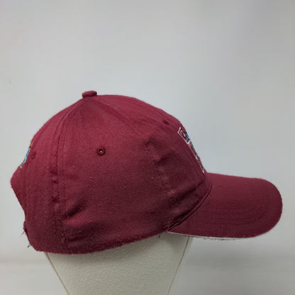 CES American Flag Strapback Hat Red Size 58cm Adjustable Embroidered Patriotic