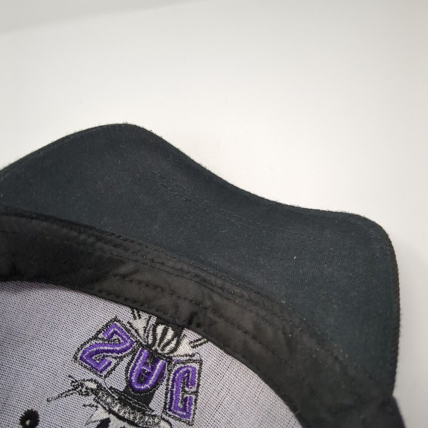 Sacramento Strapback Hat Black One Size Adjustable Embroidered Elite Headwear