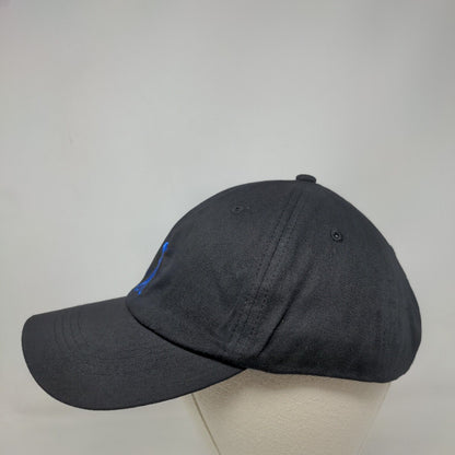 Geico Strapback Hat Black One Size Adjustable Embroidered Vented Holes Cotton