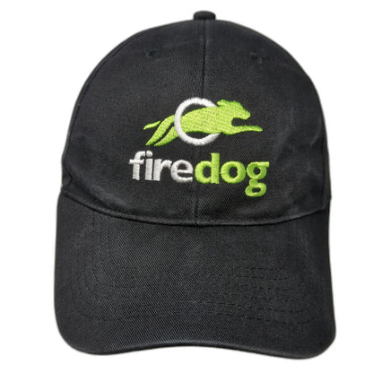 Target Marketing Firedog Logo Black Baseball Cap One Size Strapback Cotton Hat