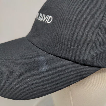 Ew, David Slideback Hat Black One Size Embroidered Schitt's Creek