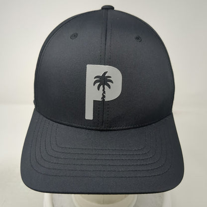 Puma Snapback Black One Size Palm Tree Crew Performance Golf Adjustable Hat
