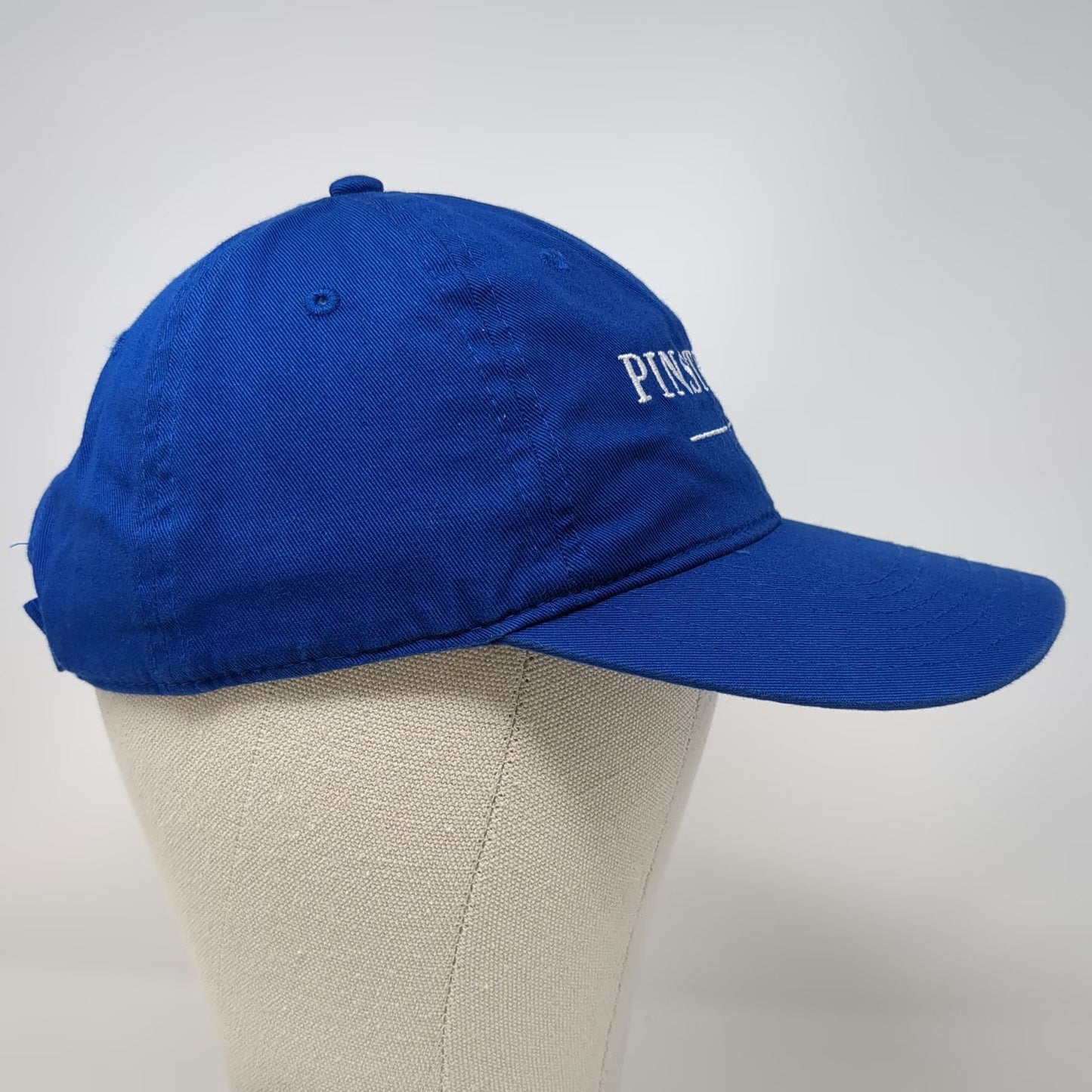 Fahrenheit Headwear Baseball Cap Blue One Size Pinstripes Strapback Cotton Hat