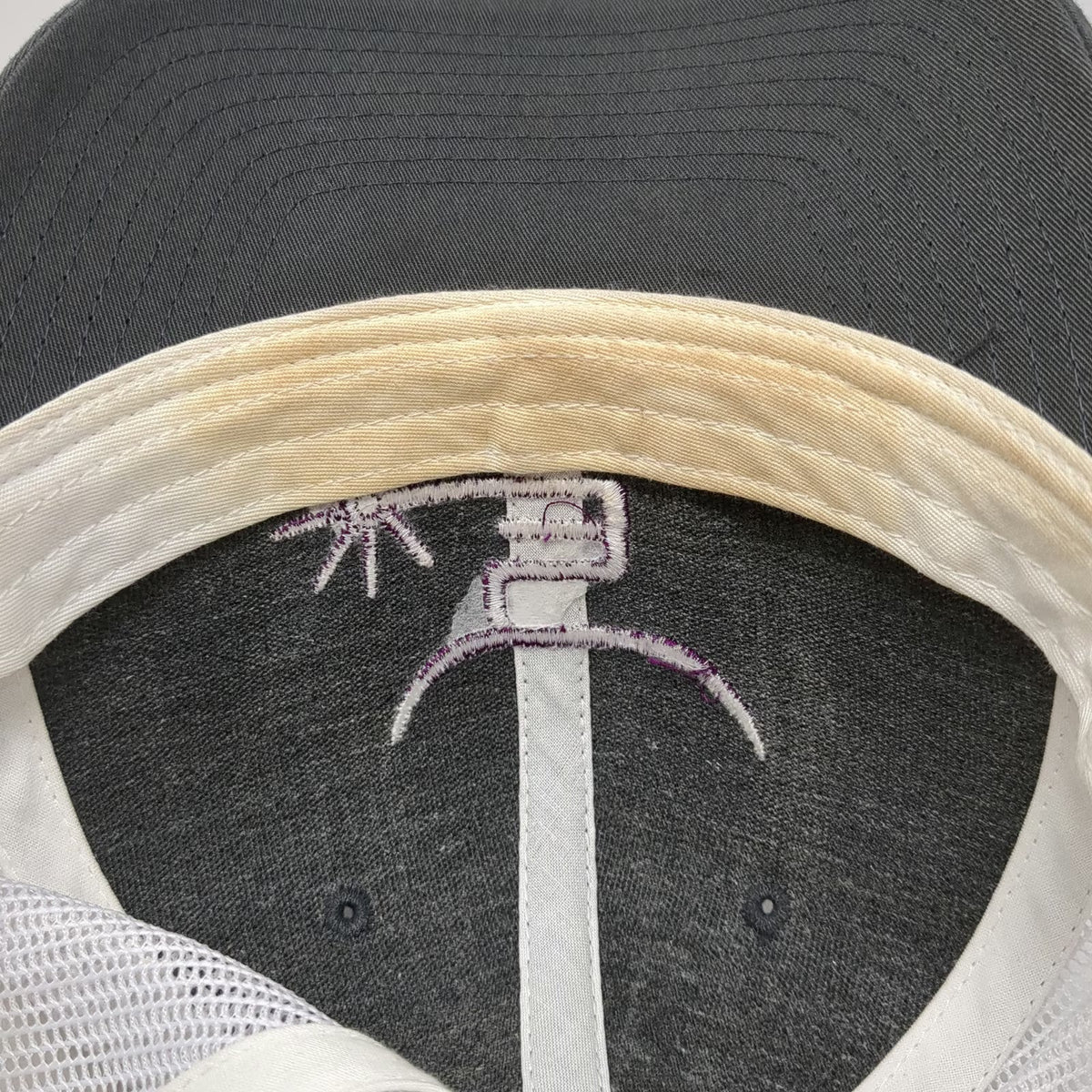 Richardson 112 Trucker Hat Gray One Size Spin Em Spur Logo Mesh Snapback Cowboy
