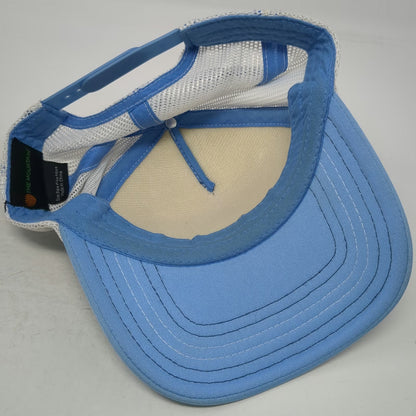 The Mountain Trucker Hat Blue One Size Zebra Savanna Print Wildlife Mesh Back