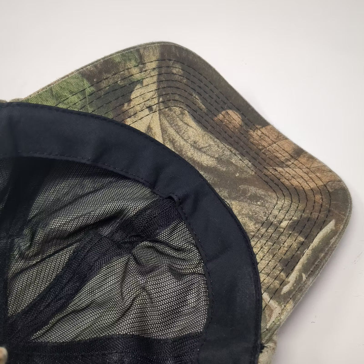 Cabela's Baseball Cap Brown Green Camo Gore-Tex Strapback Hat OS Vintage