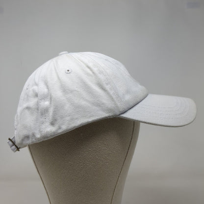 Pawz Slideback Hat White One Size Adjustable Embroidered 6 Panel